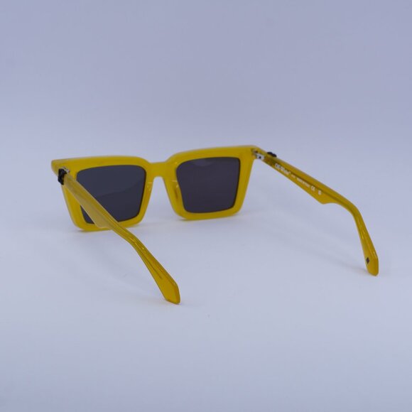 Off-White OERI13U DALTON 1807 Sunglasses Shiny Yellow Square Frame, Grey Lenses - Picture 4 of 11